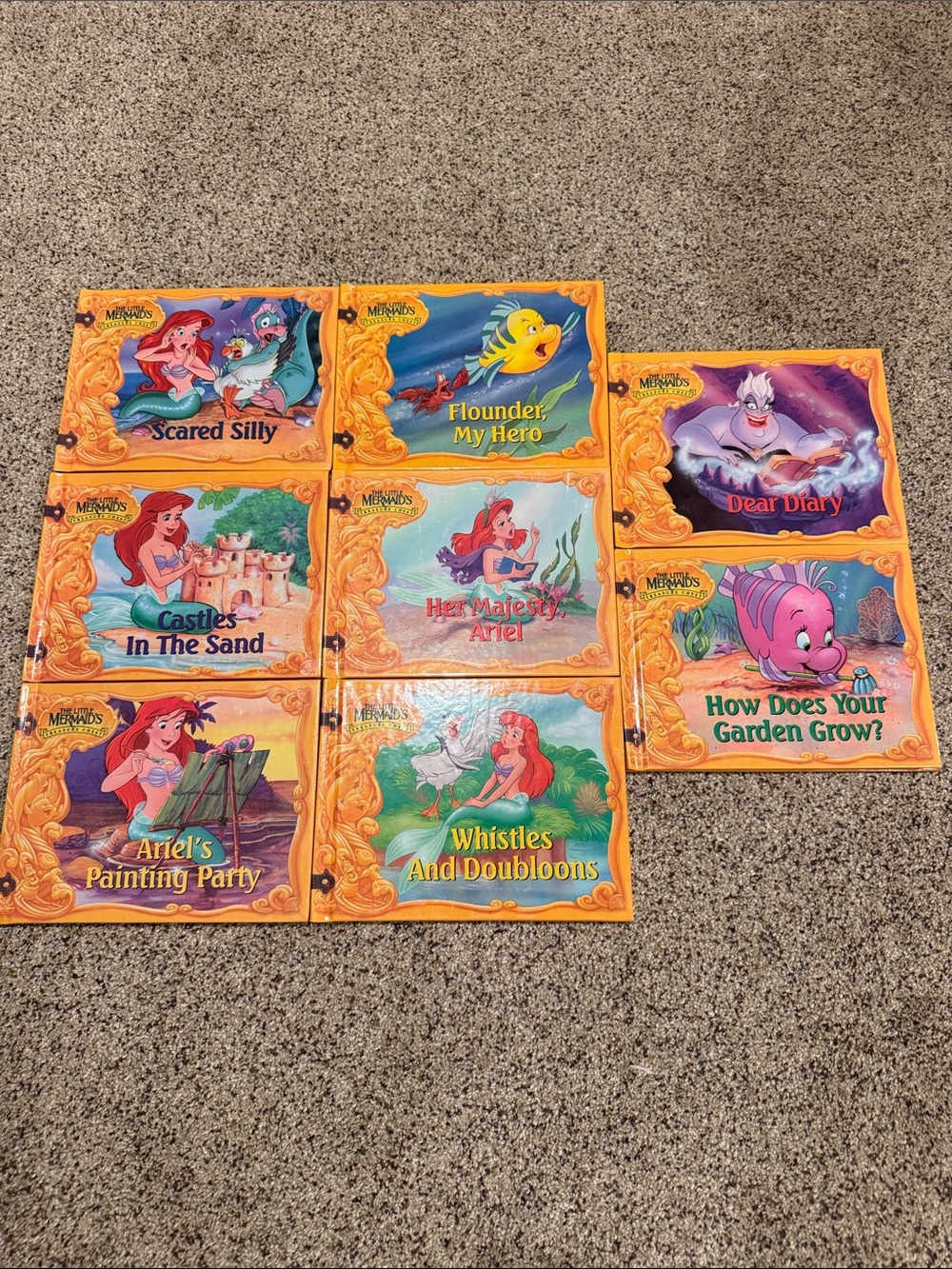 Disney The Little Mermaid’s Treasure Chest Set of 8 Hardcover Books
